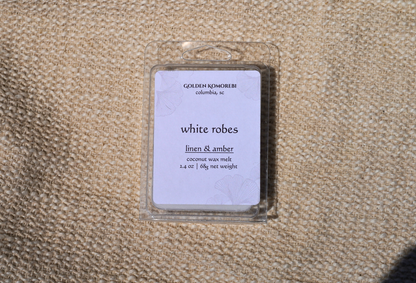 white robes wax melt